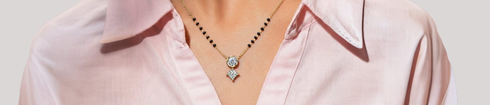 Lab grown diamond Mangalsutra | Earthly Jewels