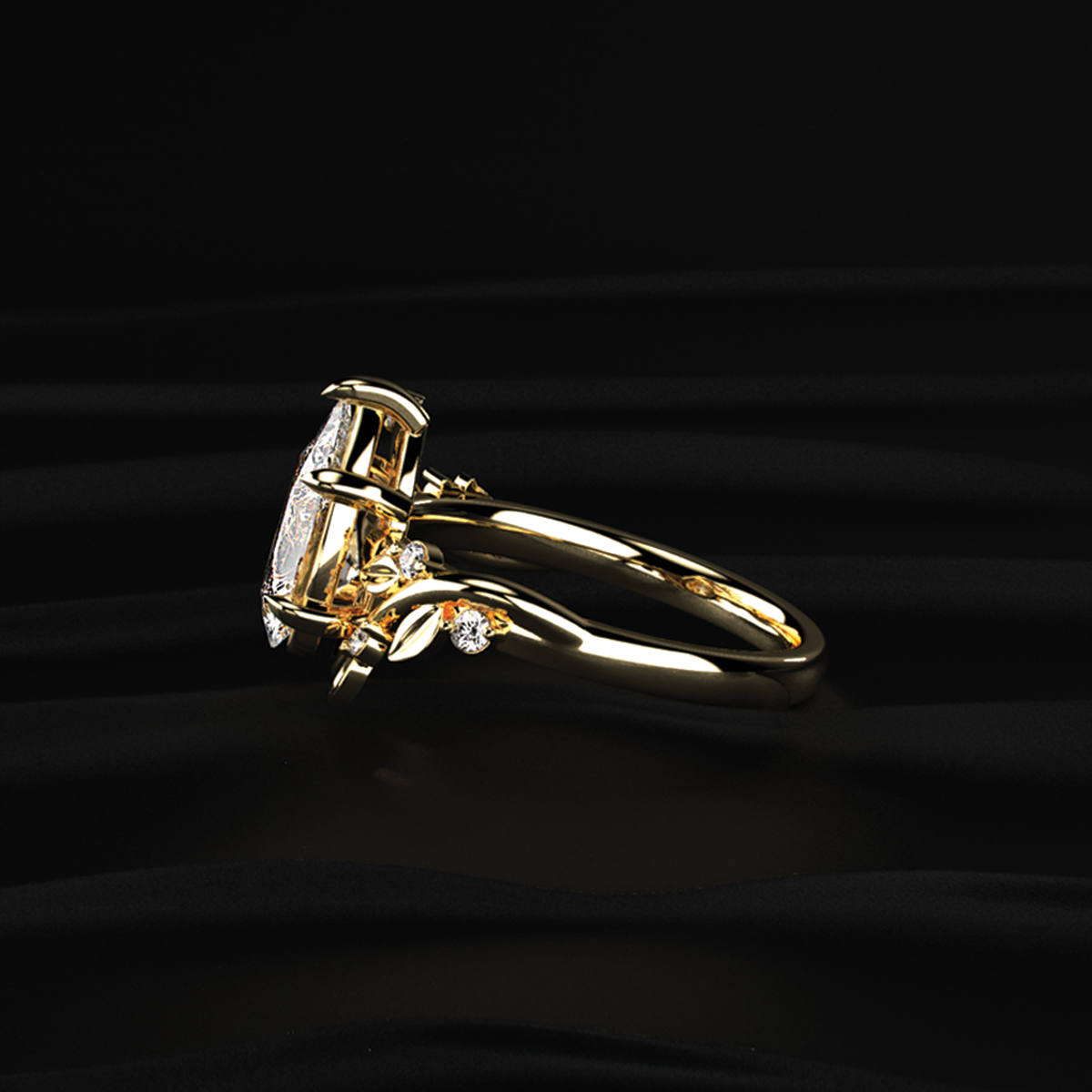 Pear Diamond Ring