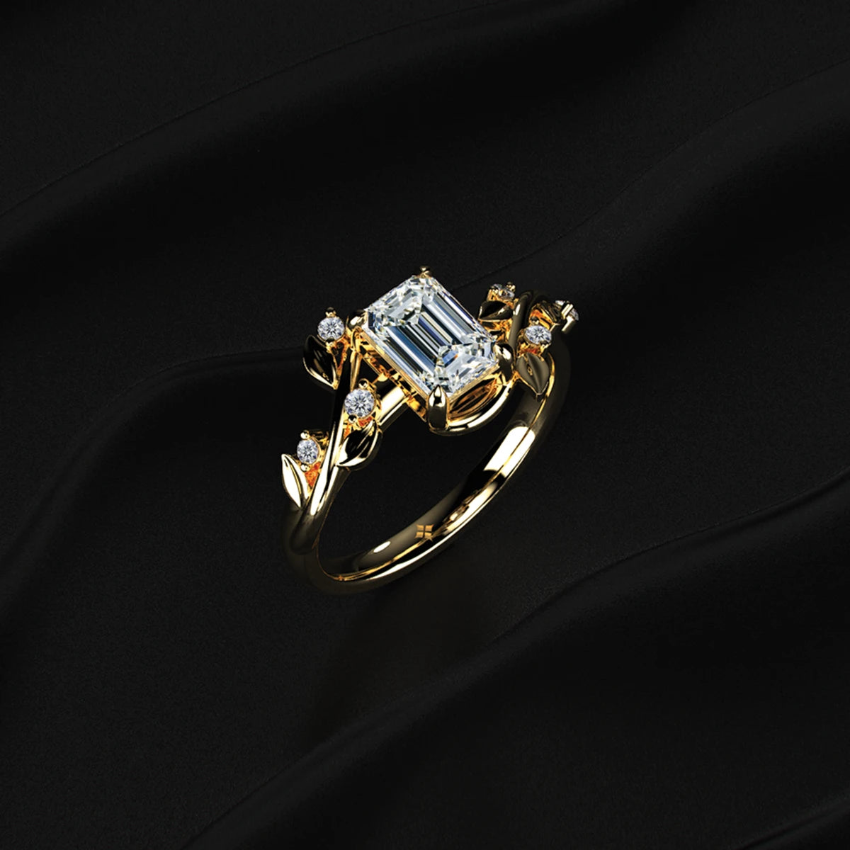 Emerald Cut Diamond Ring