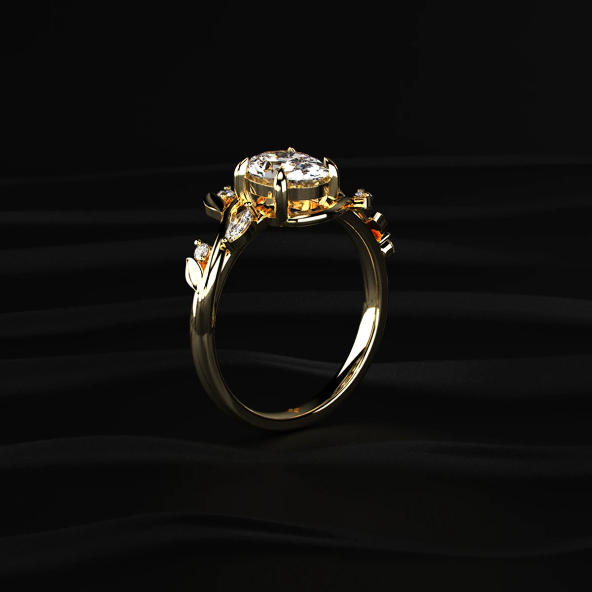 Oval Diamond Ring