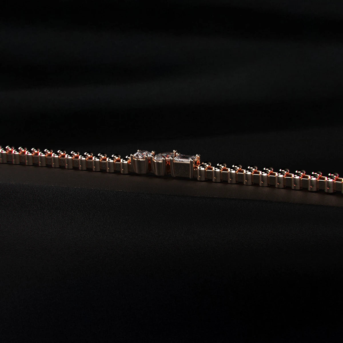 Multi Shape Diamond Trio Bracelet | Earthly Jewels