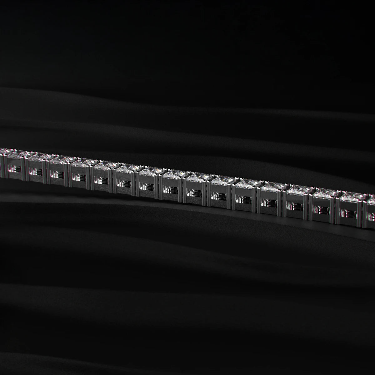 Princess Diamond Tennis Bracelet | Earthly Jewels