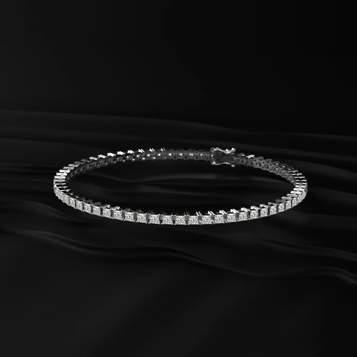 Princess Diamond Tennis Bracelet | Earthly Jewels
