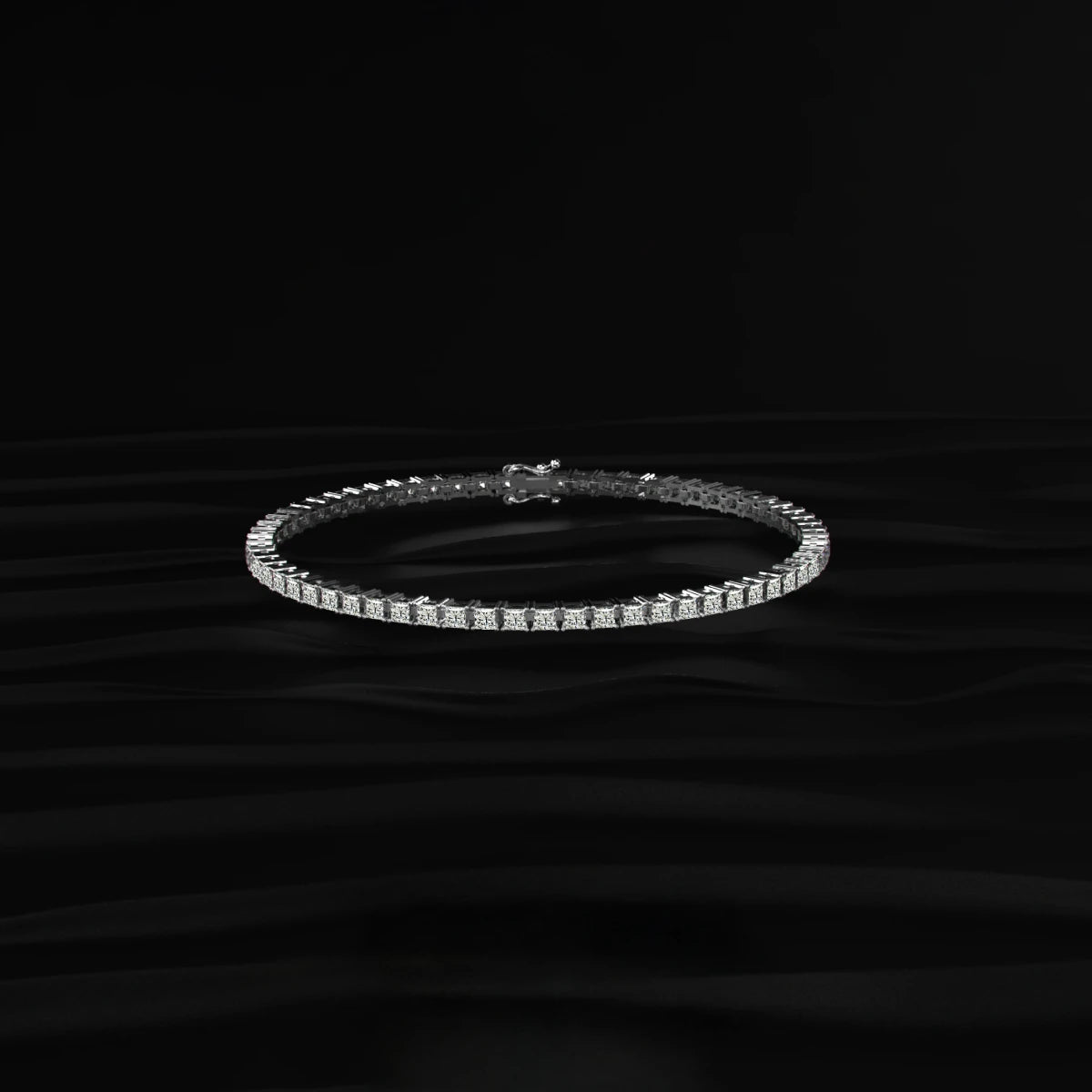 Princess Diamond Tennis Bracelet | Earthly Jewels