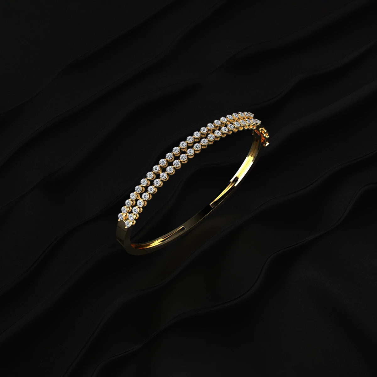 diamond tennis bangle
