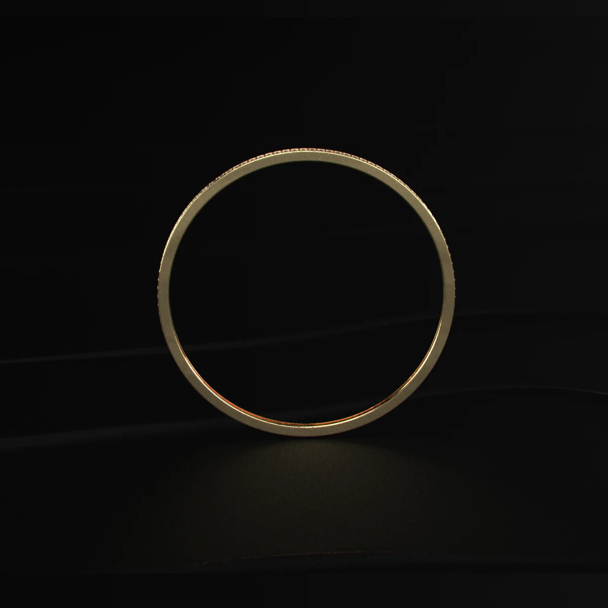 Round Brilliant Cut Diamond Tennis Bangle | Earthly Jewels