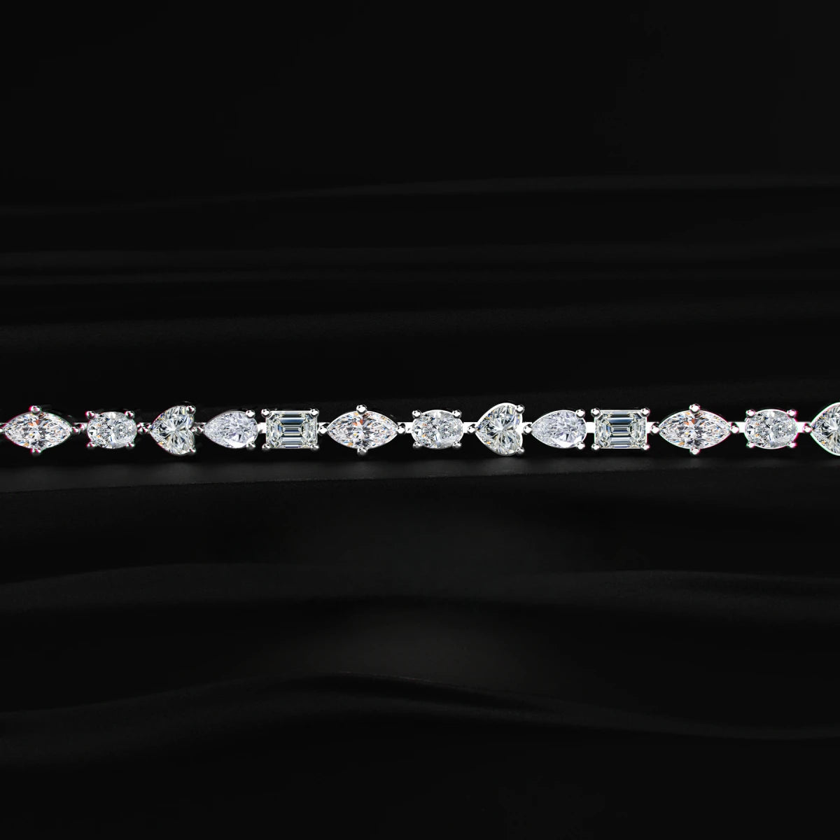 Multi Shape Diamond Tennis Bracelet | Earthly Jewels