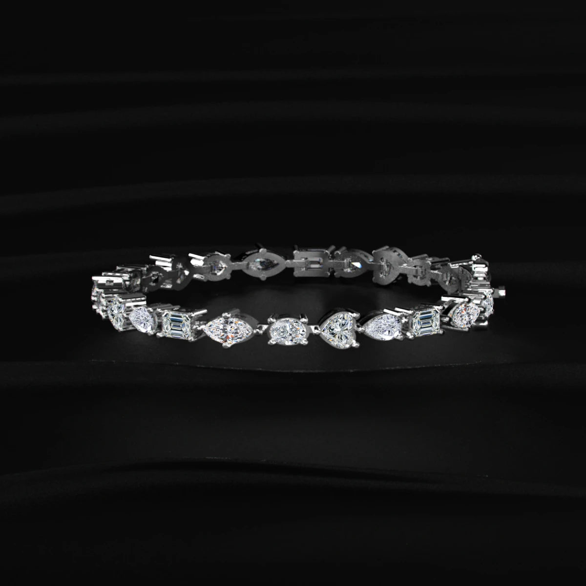 Multi Shape Diamond Tennis Bracelet | Earthly Jewels