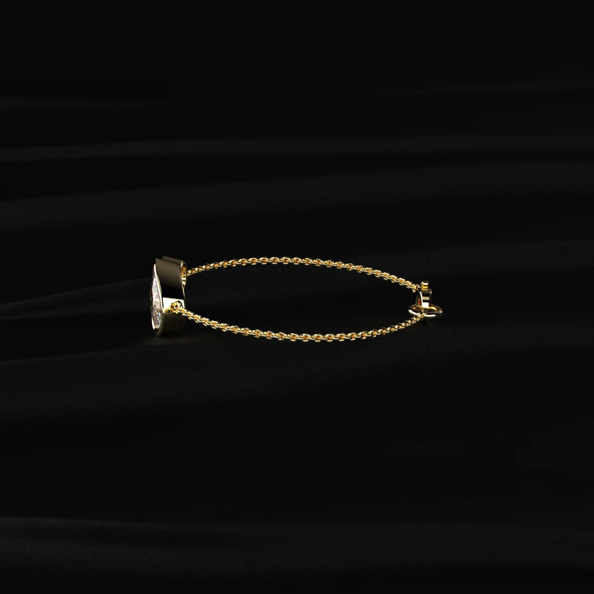 Pear Shape Diamond Toi Et Moi Bracelet | Earthly Jewels