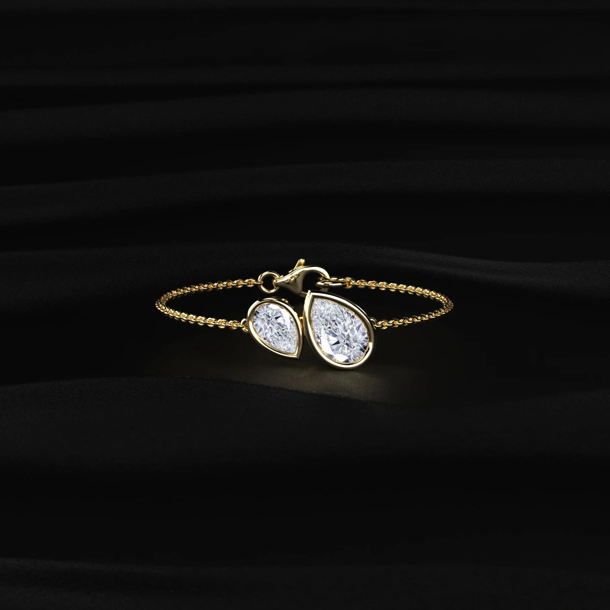 Pear Shape Diamond Bracelet