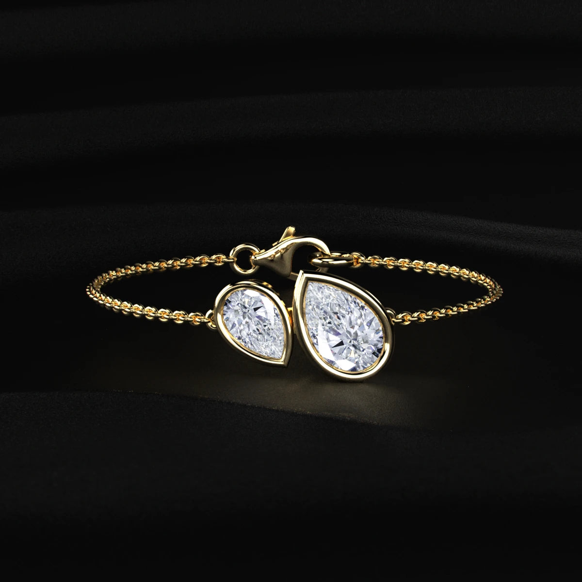 Pear Shape Diamond Bracelet