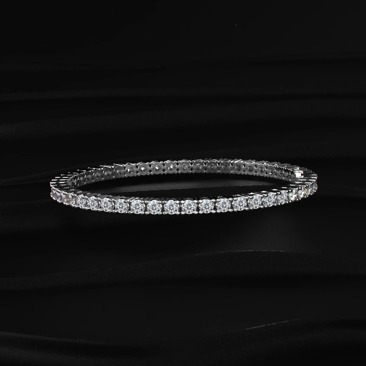 Round Cut Diamond Tennis Bracelet