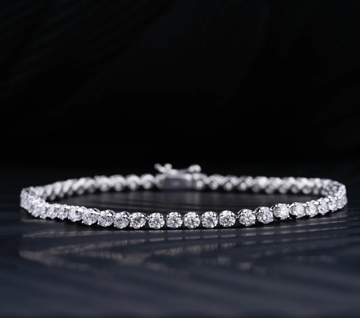 Crown 0.08 Pointer Tennis Bracelet | Earthly Jewels