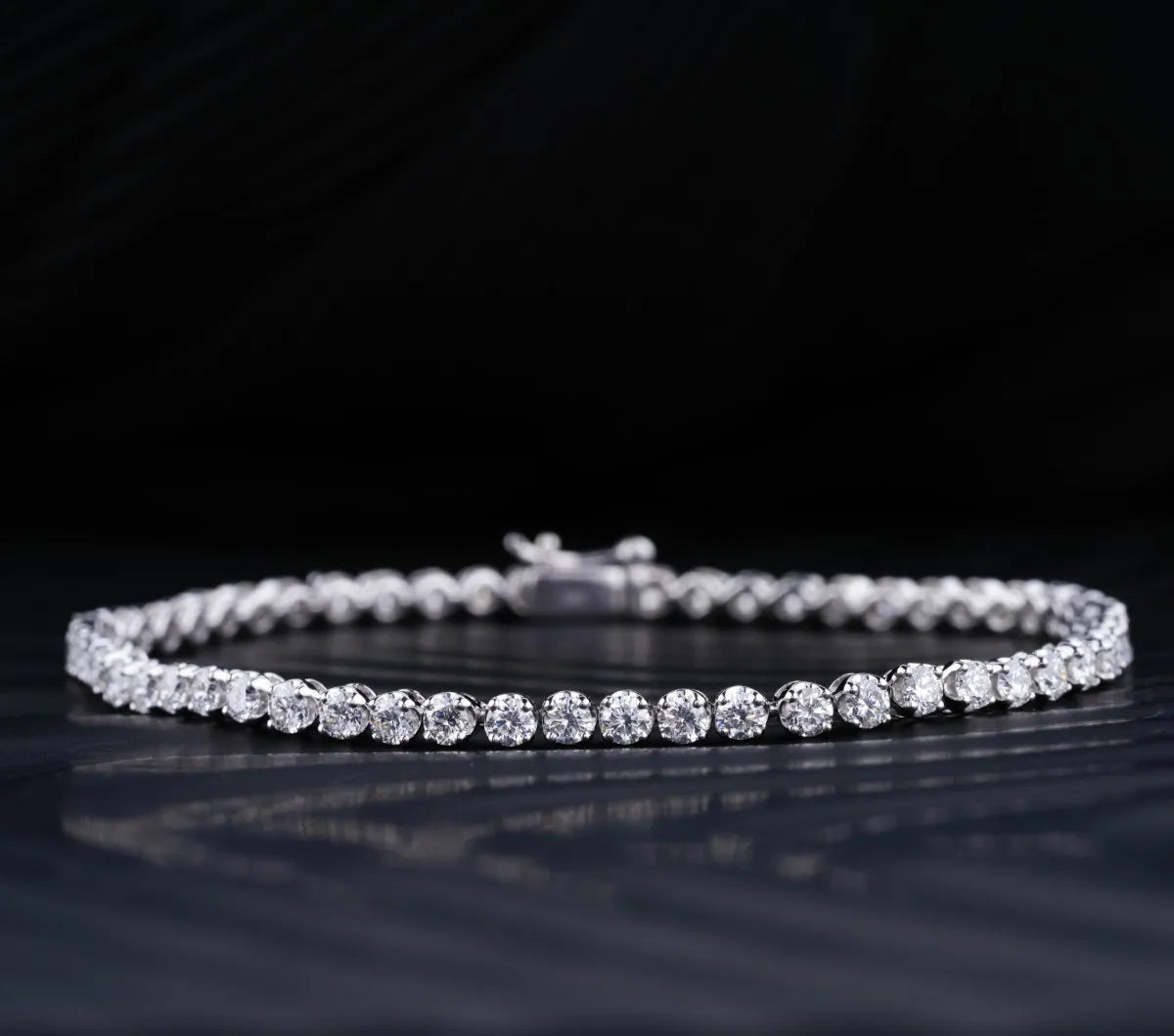 Crown 0.16 Pointer Tennis Bracelet | Earthly Jewels