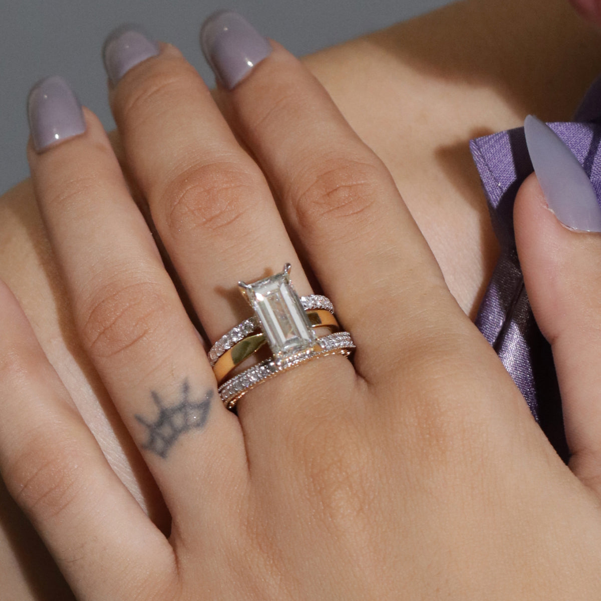 Baguette Diamond Solitaire Ring