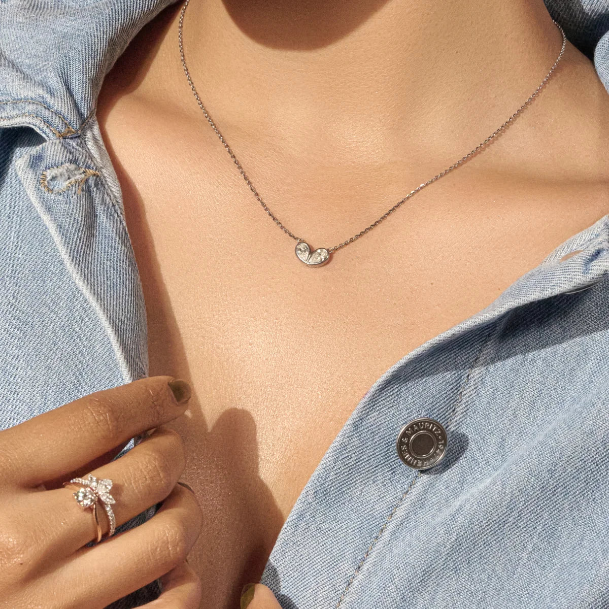 Pear Shape Diamond Necklace | Earthly Jewels