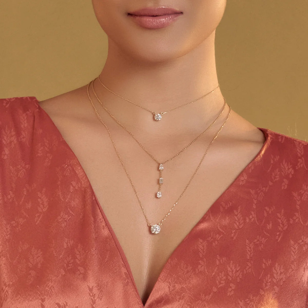 2ct Round Diamond Solitaire Necklace | Earthly Jewels