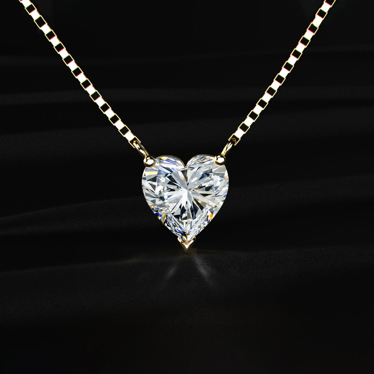 Heart Shaped Solitaire Necklace | Earthly Jewels