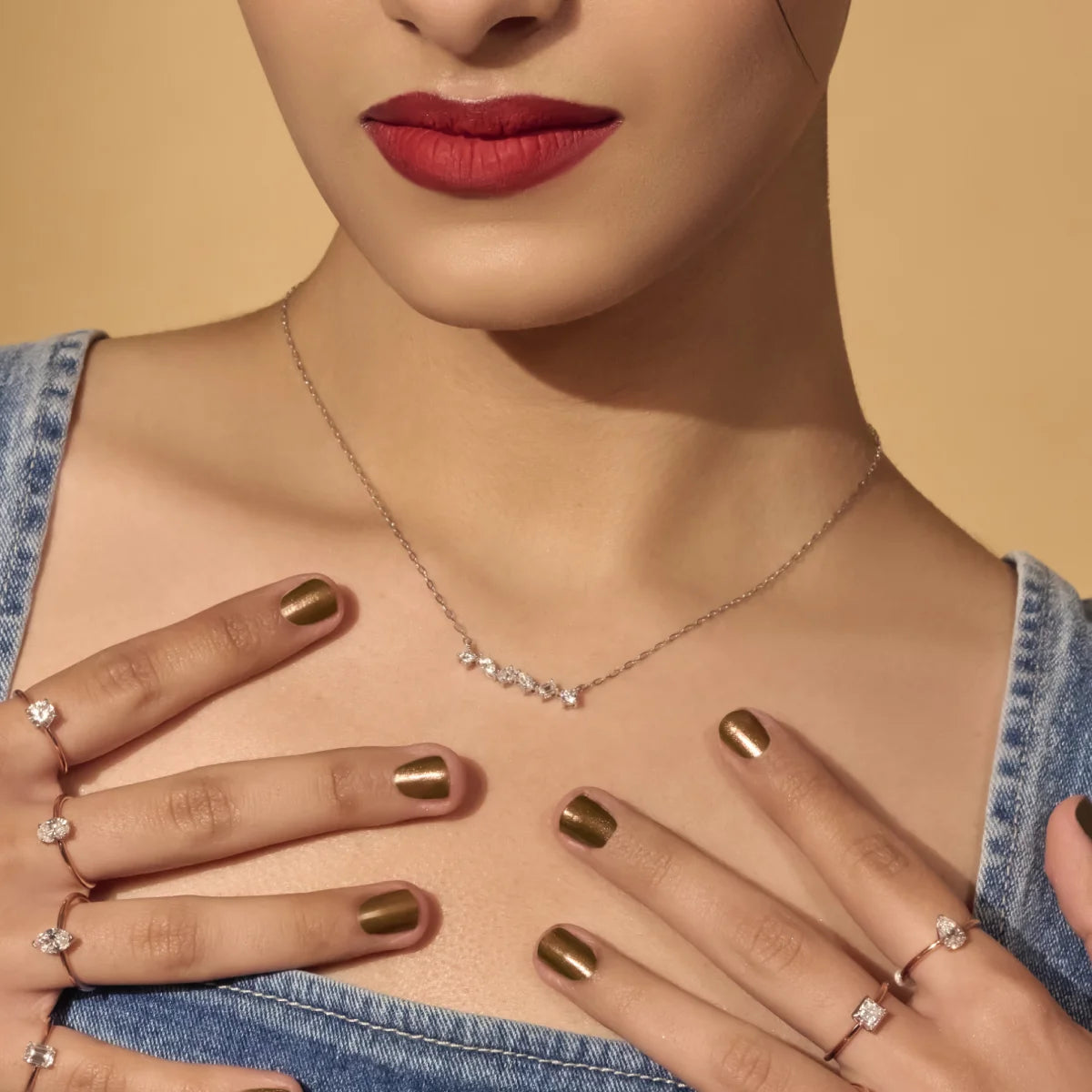 Multi Shape Diamond Necklace | Earthly Jewels