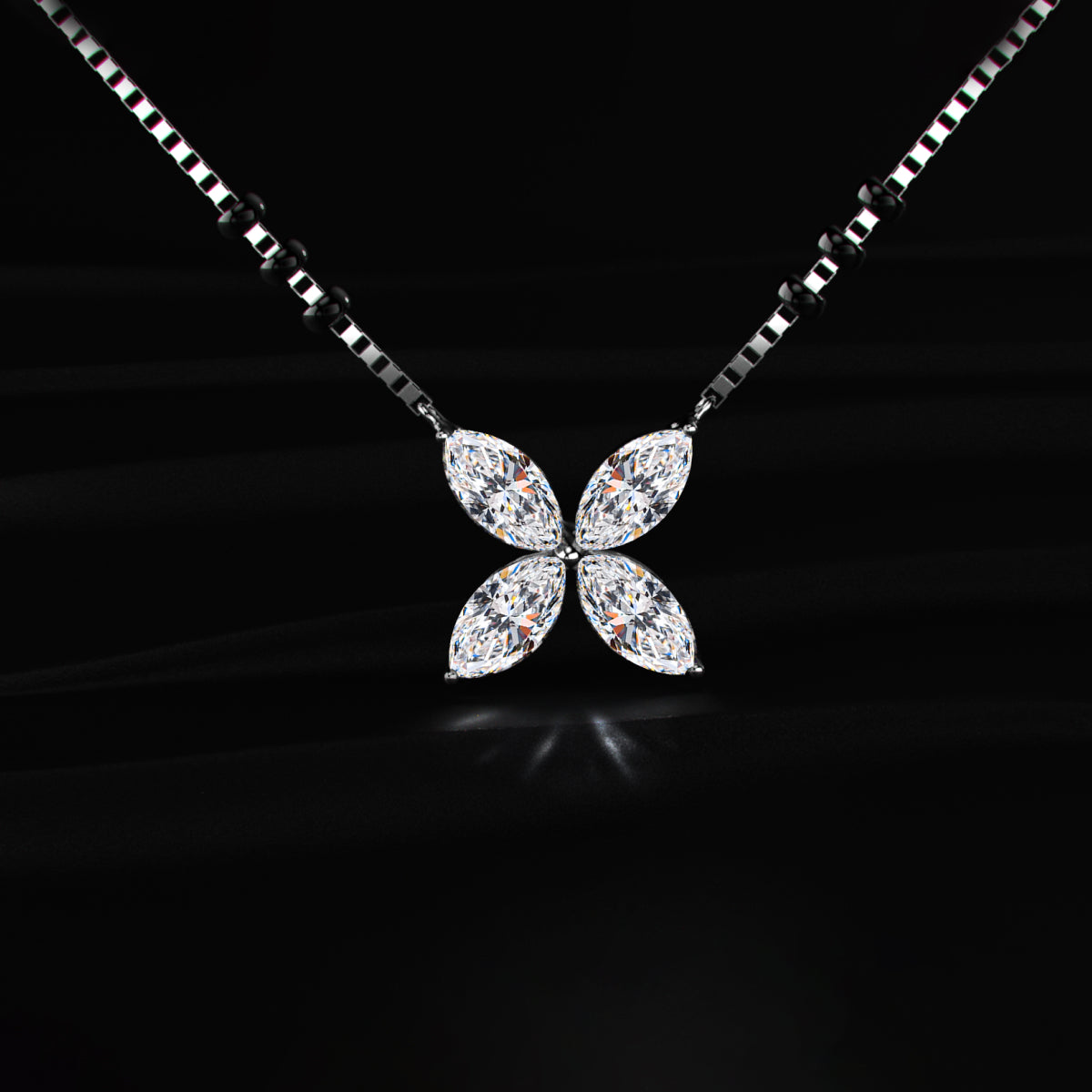4 Marquise Diamond Mangalsutra