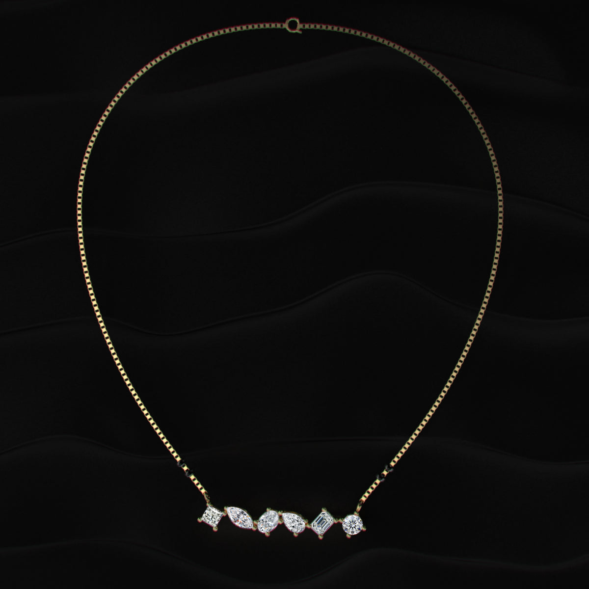 Mixed Shape Diamond Mangalsutra | Earthly Jewels