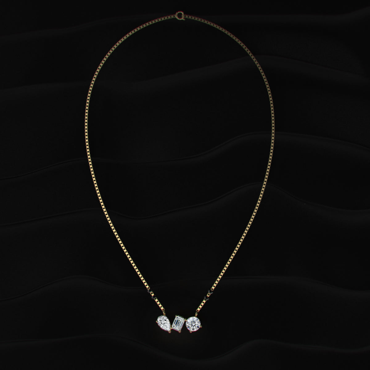 Three Mix Shape Pendant Mangalsutra