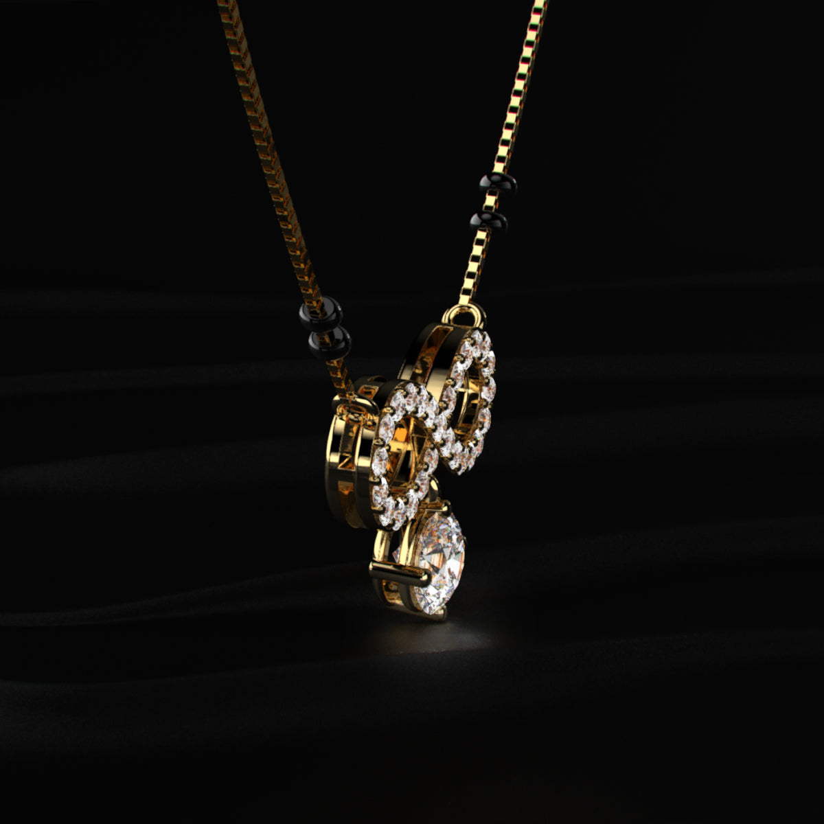 Infinity Diamond Mangalsutra | Earthly Jewels