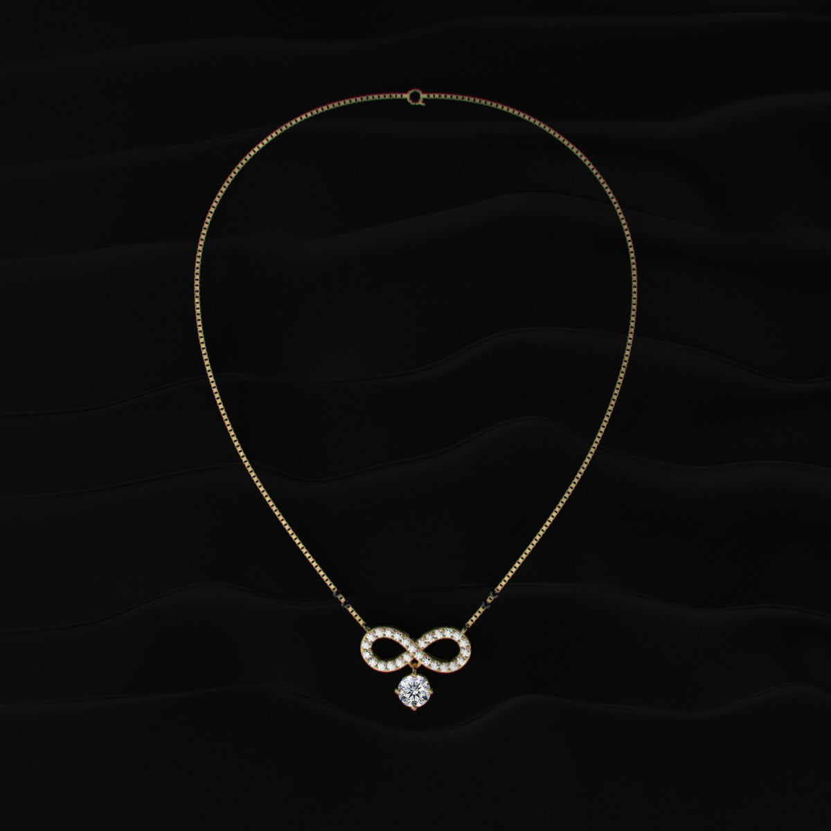 Infinity Diamond Mangalsutra | Earthly Jewels