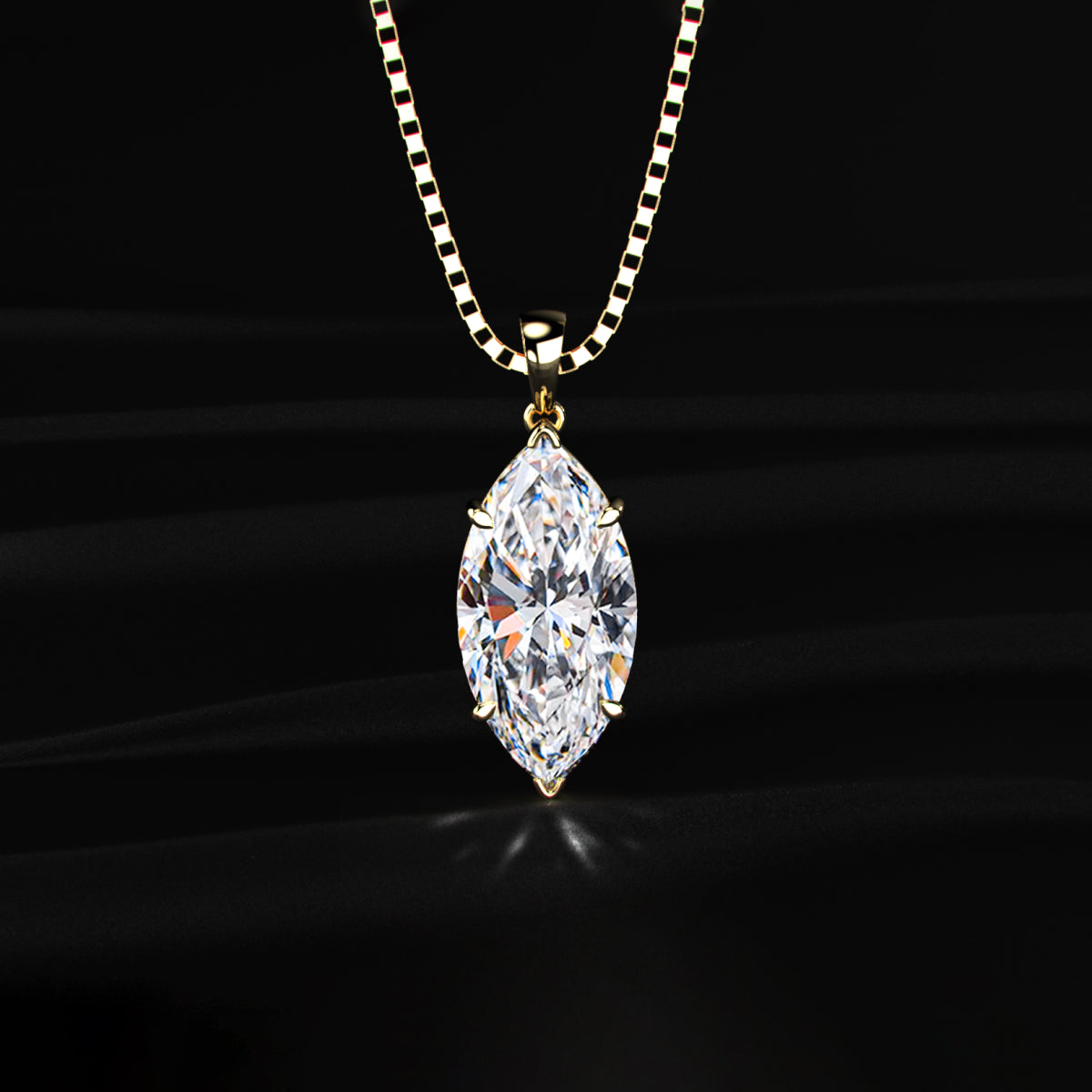 Marquise Solitaire Pendant | Earthly Jewels