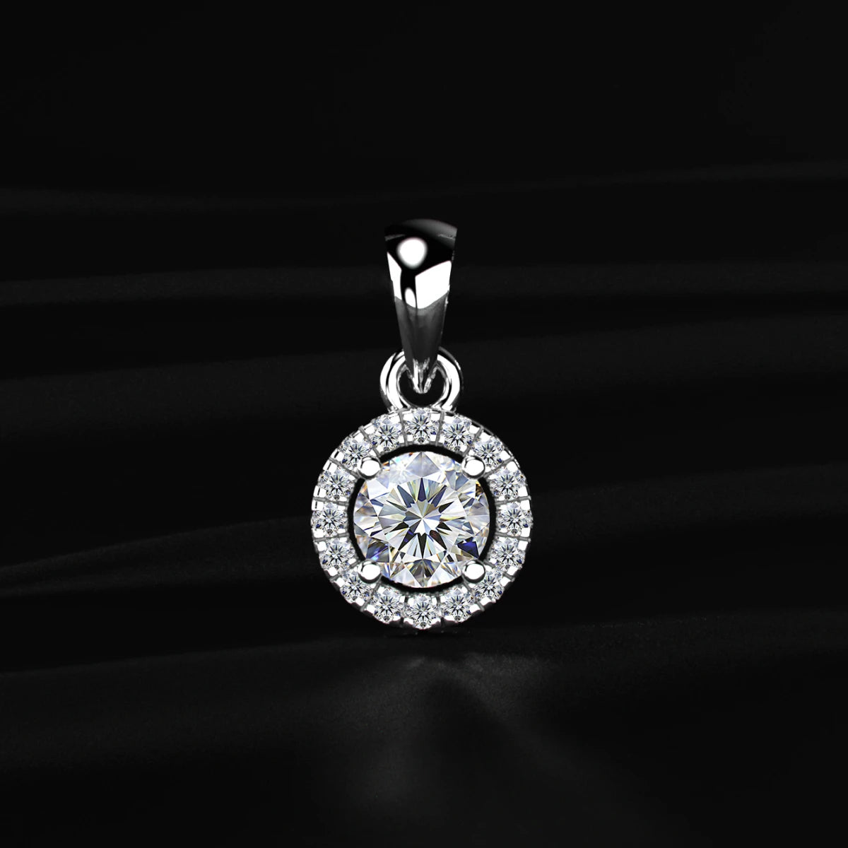 Round Halo Pendant | Earthly Jewels