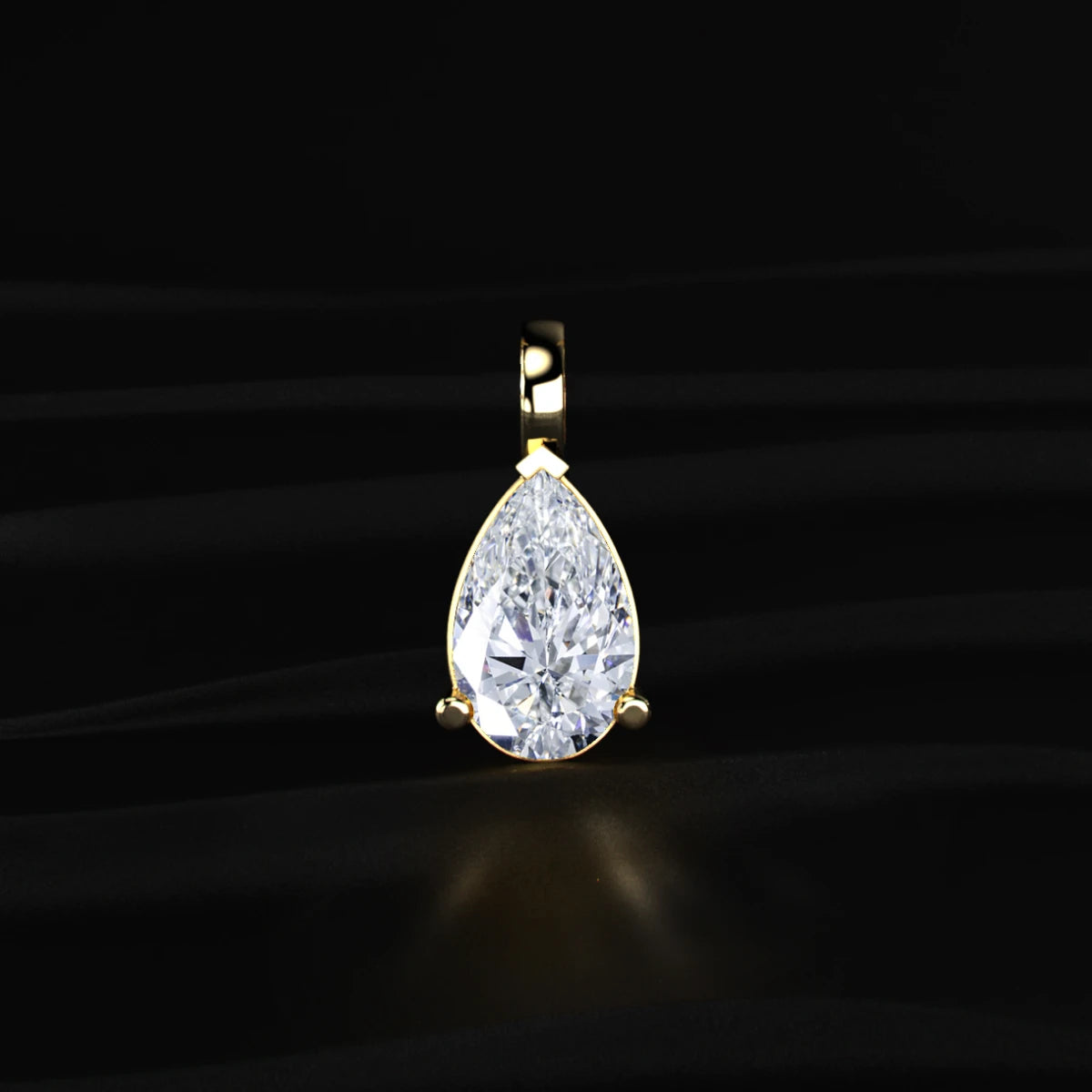 Pear Shape Solitaire Pendant