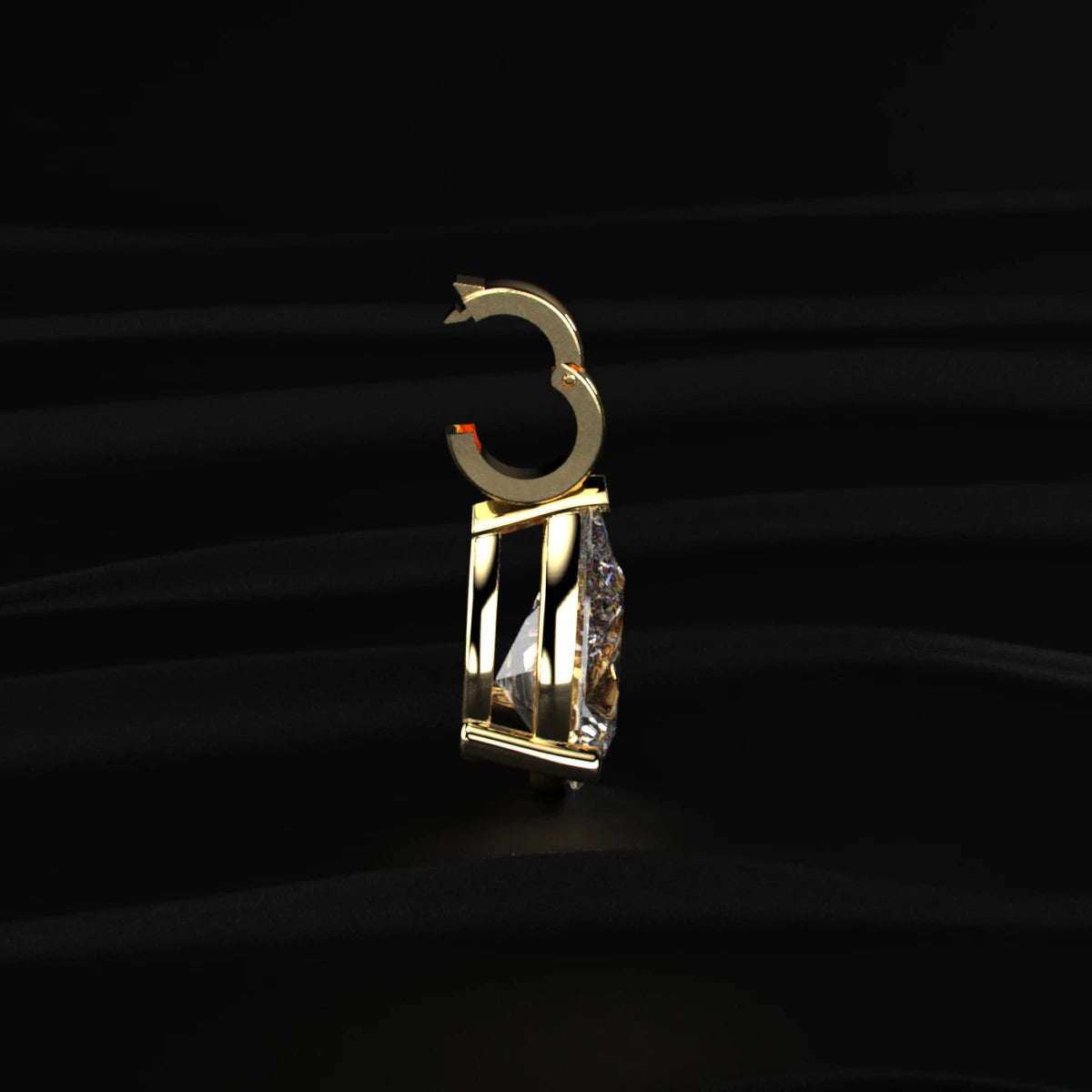Pear Shape Solitaire Pendant