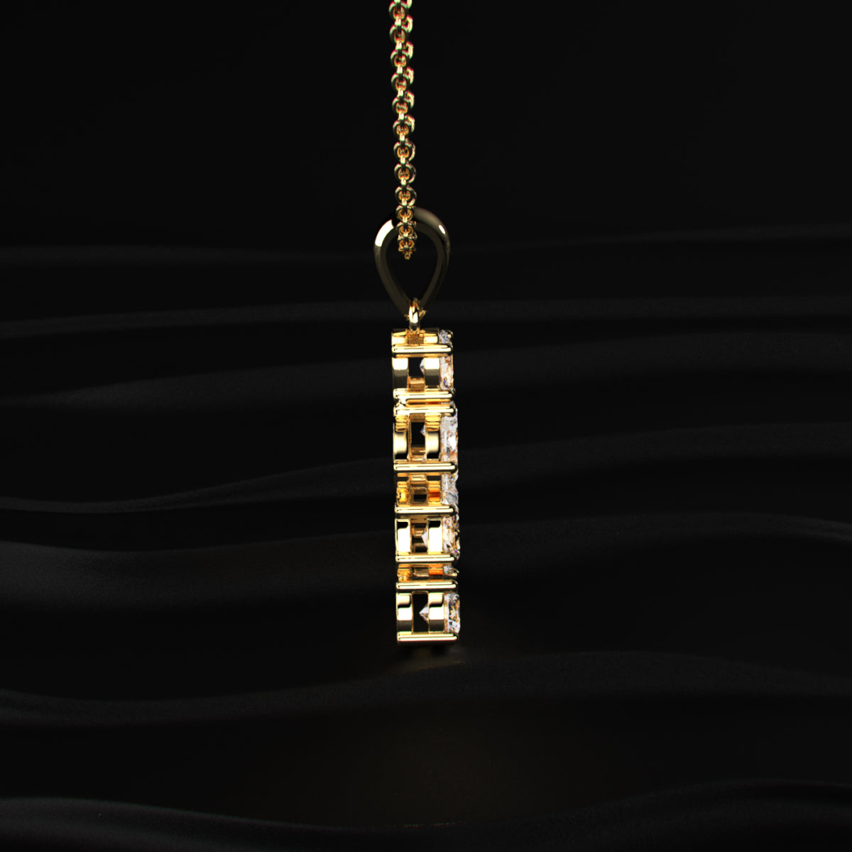 A Alphabet Diamond Pendant | Earthly Jewels