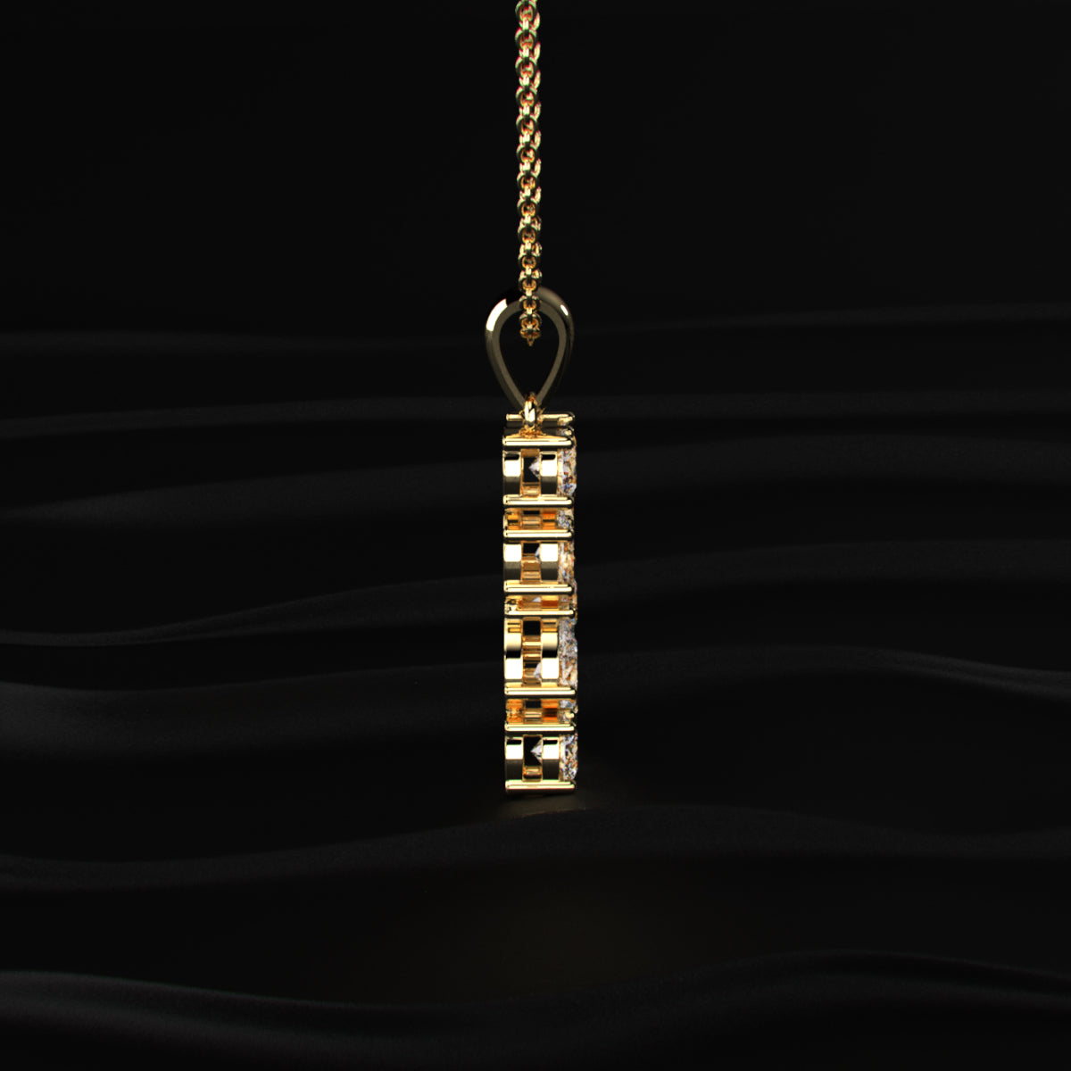 K Alphabet Diamond Pendant | Earthly Jewels