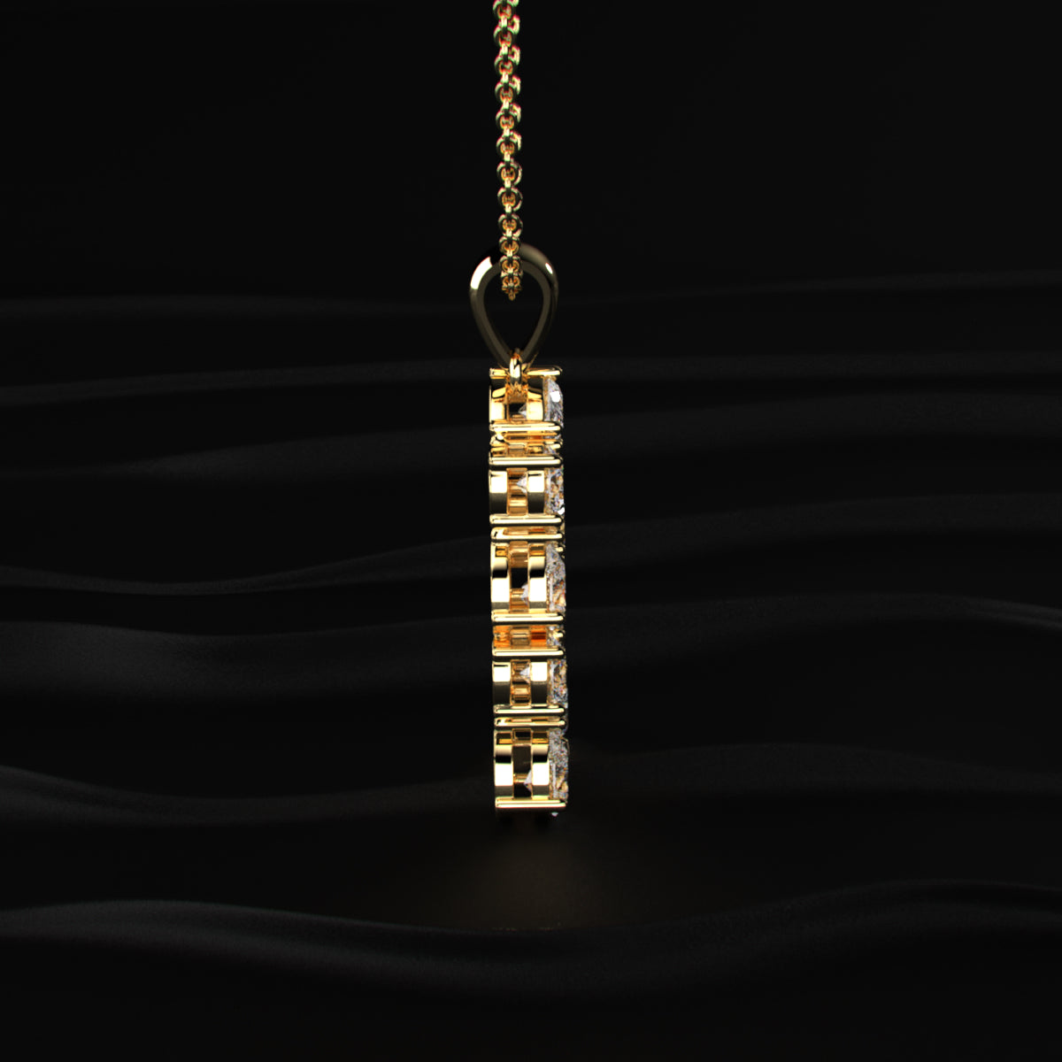 R Alphabet Diamond Pendant | Earthly Jewels