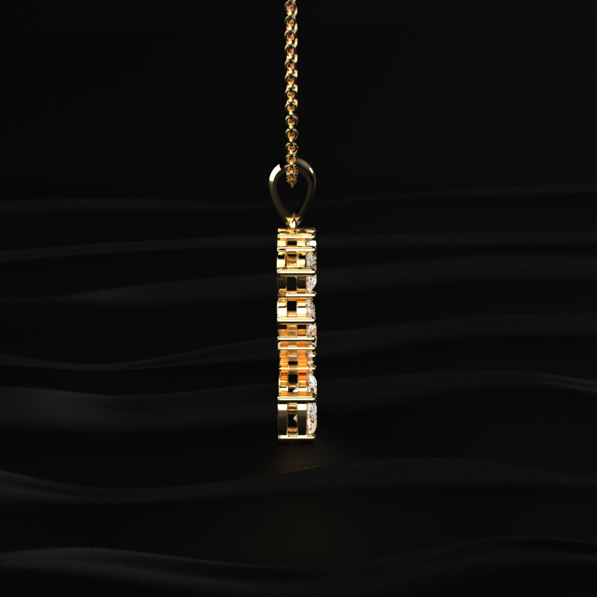 S Alphabet Diamond Pendant | Earthly Jewels