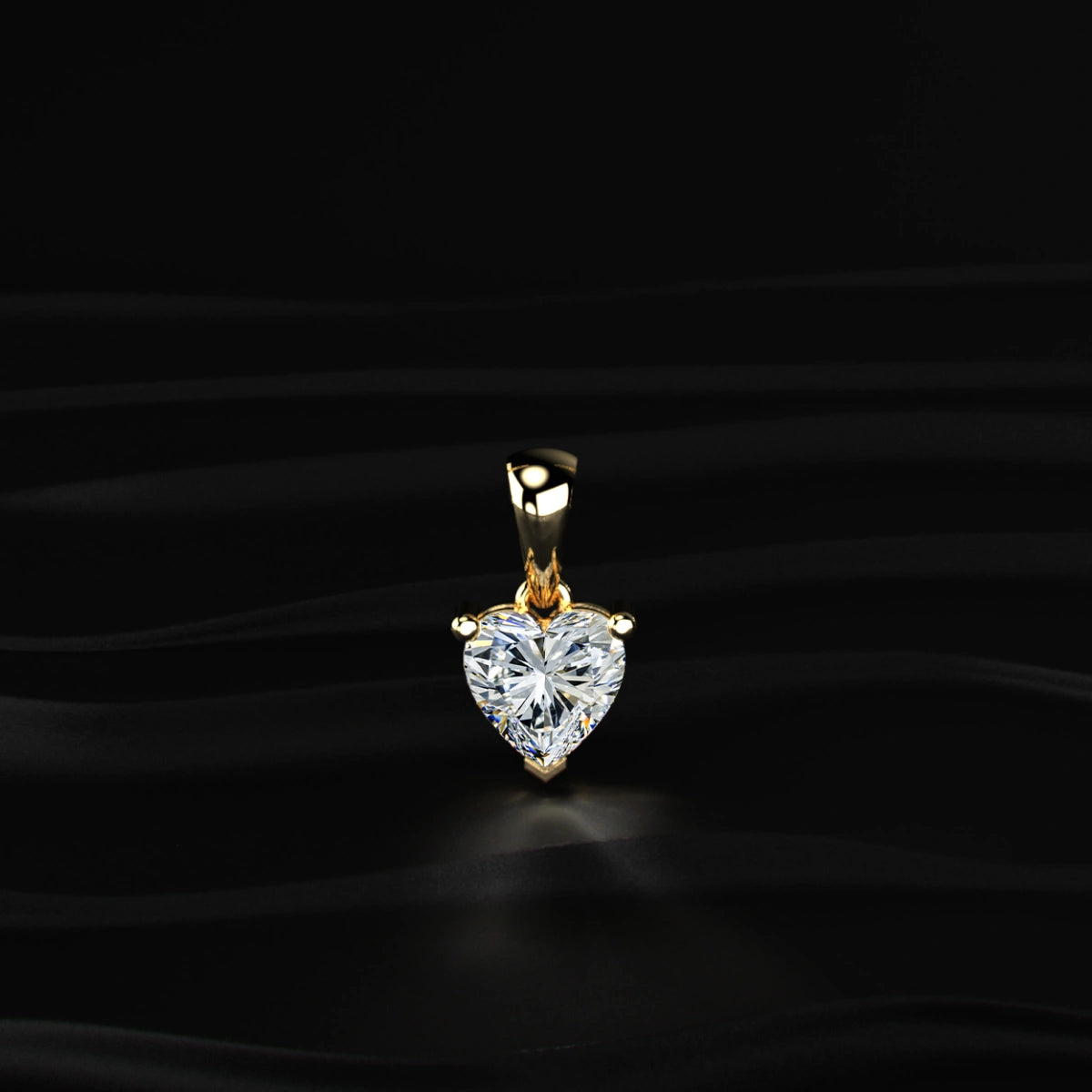Heart Shaped Solitaire Pendant | Earthly Jewels