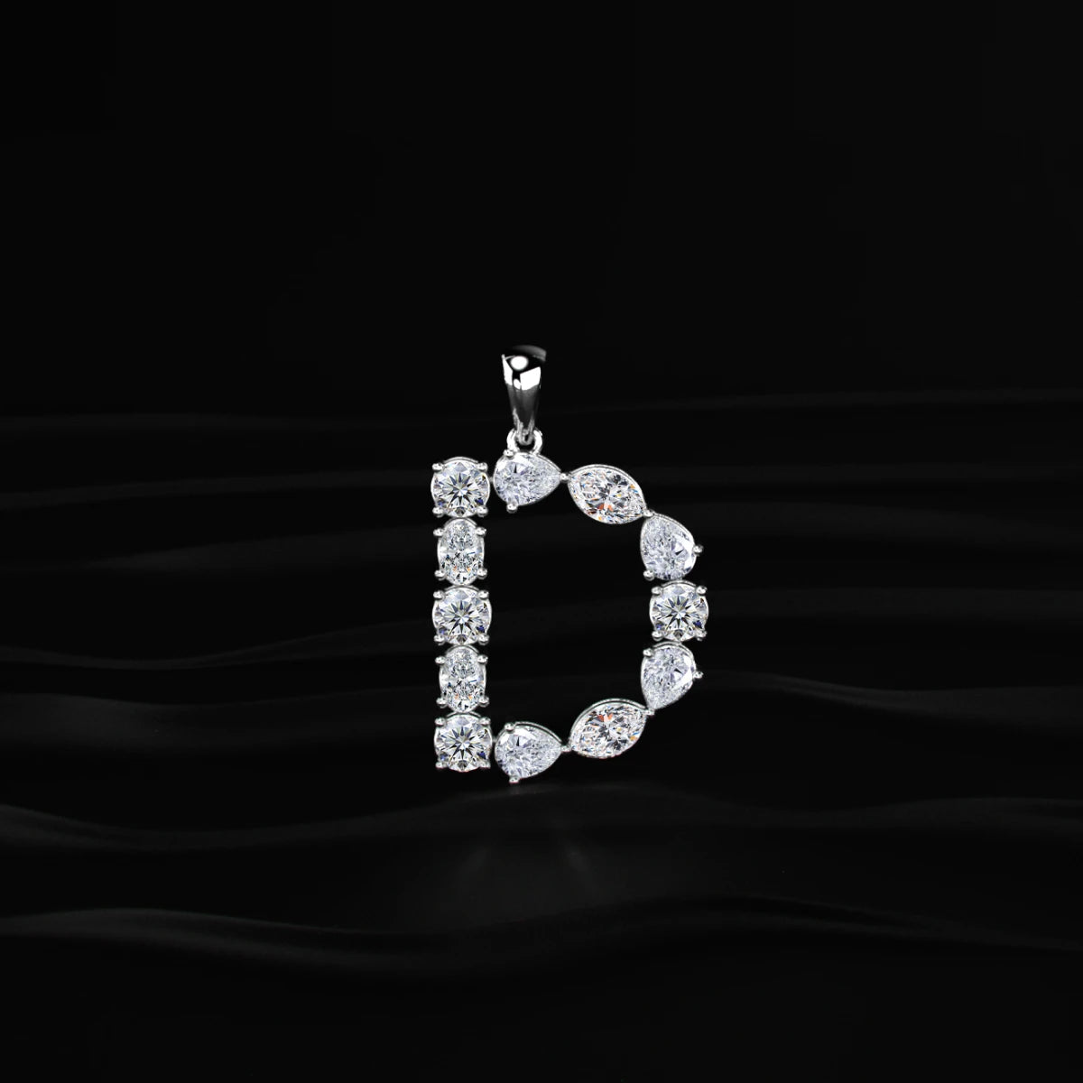 D Alphabet Diamond Pendant | Earthly Jewels