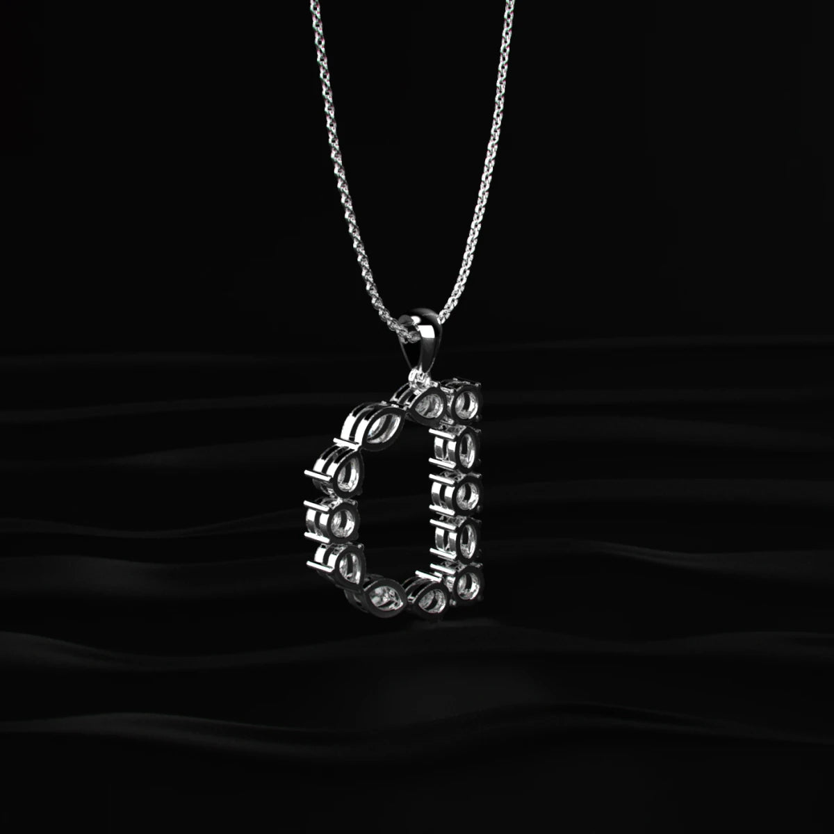 D Alphabet Diamond Pendant | Earthly Jewels