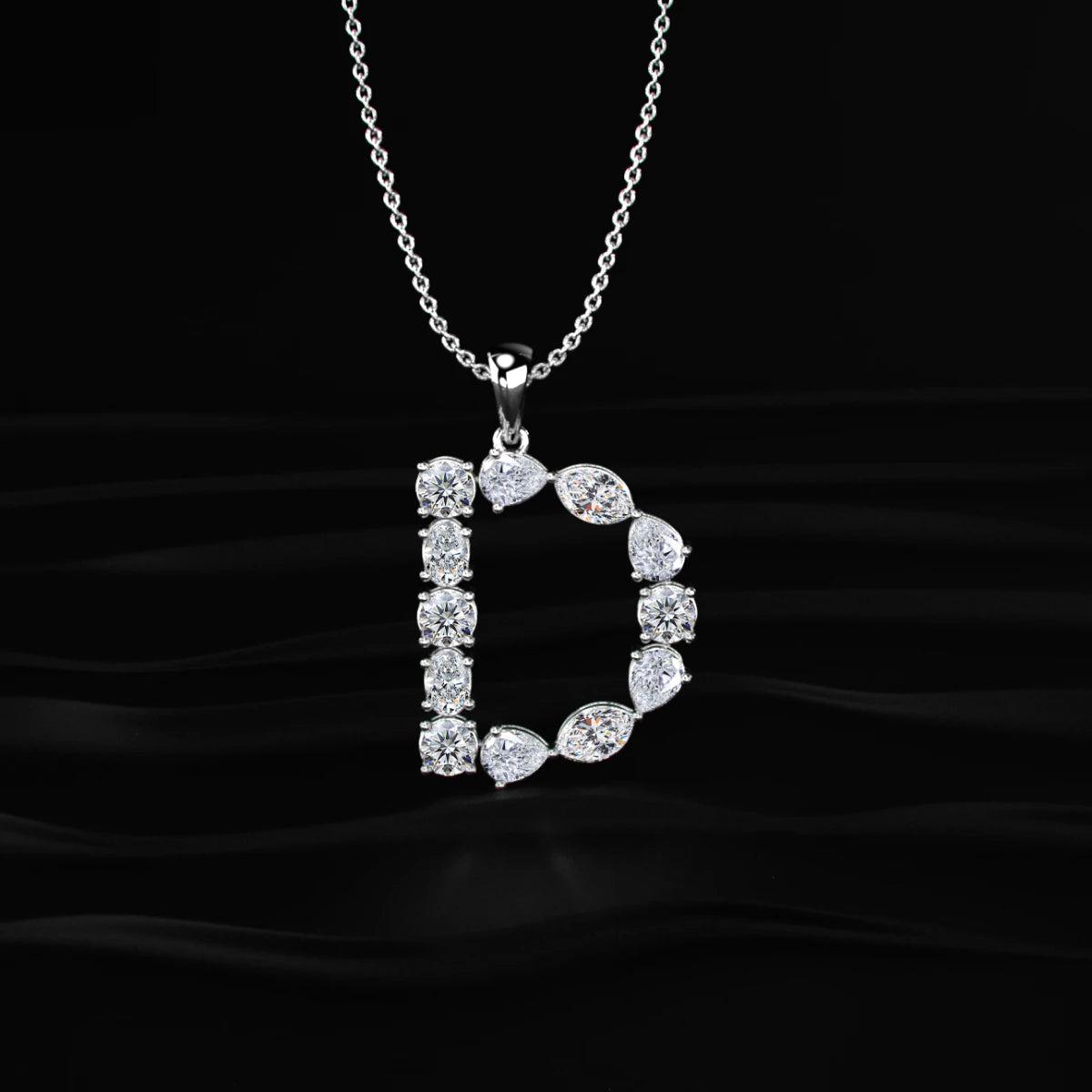 D Alphabet Diamond Pendant | Earthly Jewels