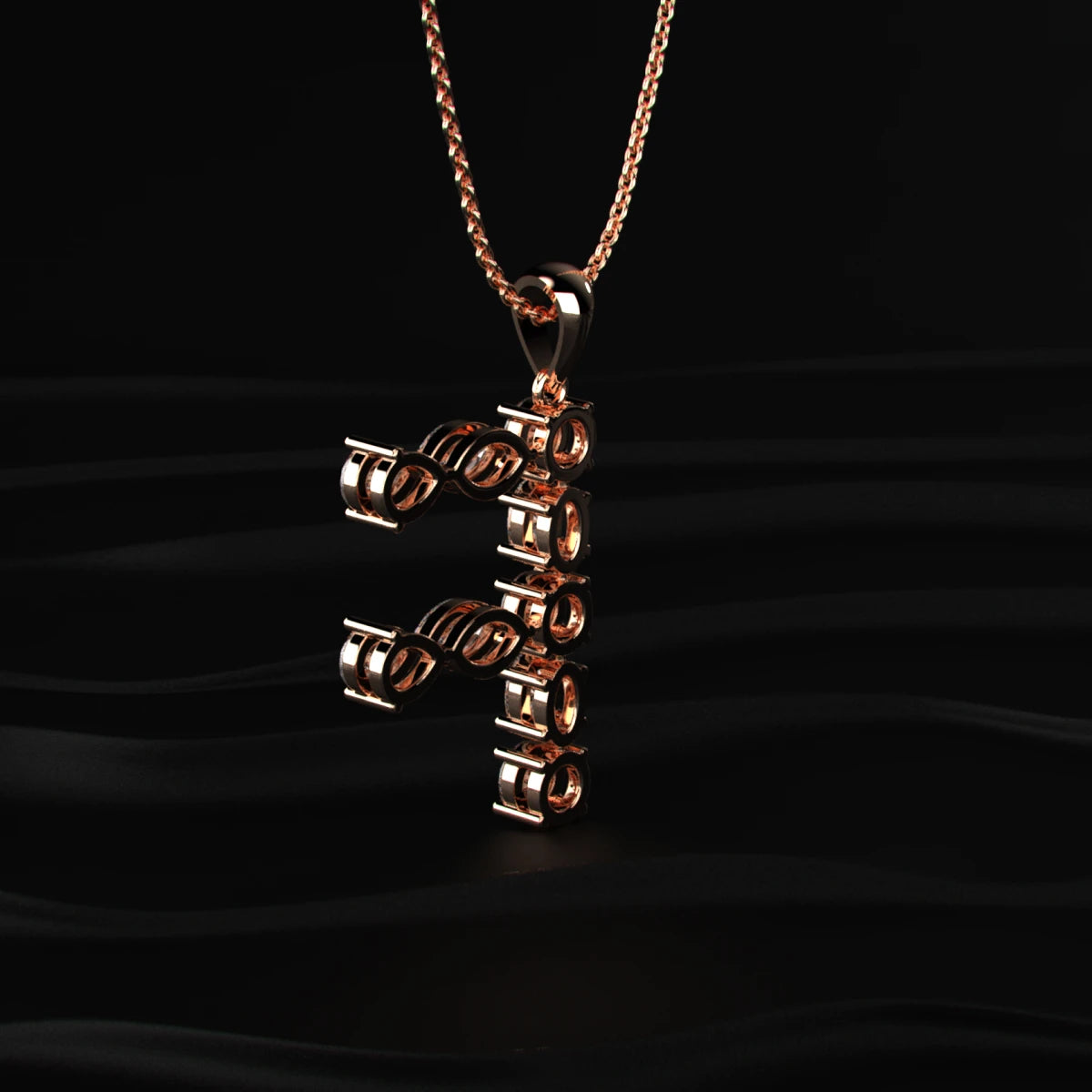 F Alphabet Diamond Pendant | Earthly Jewels