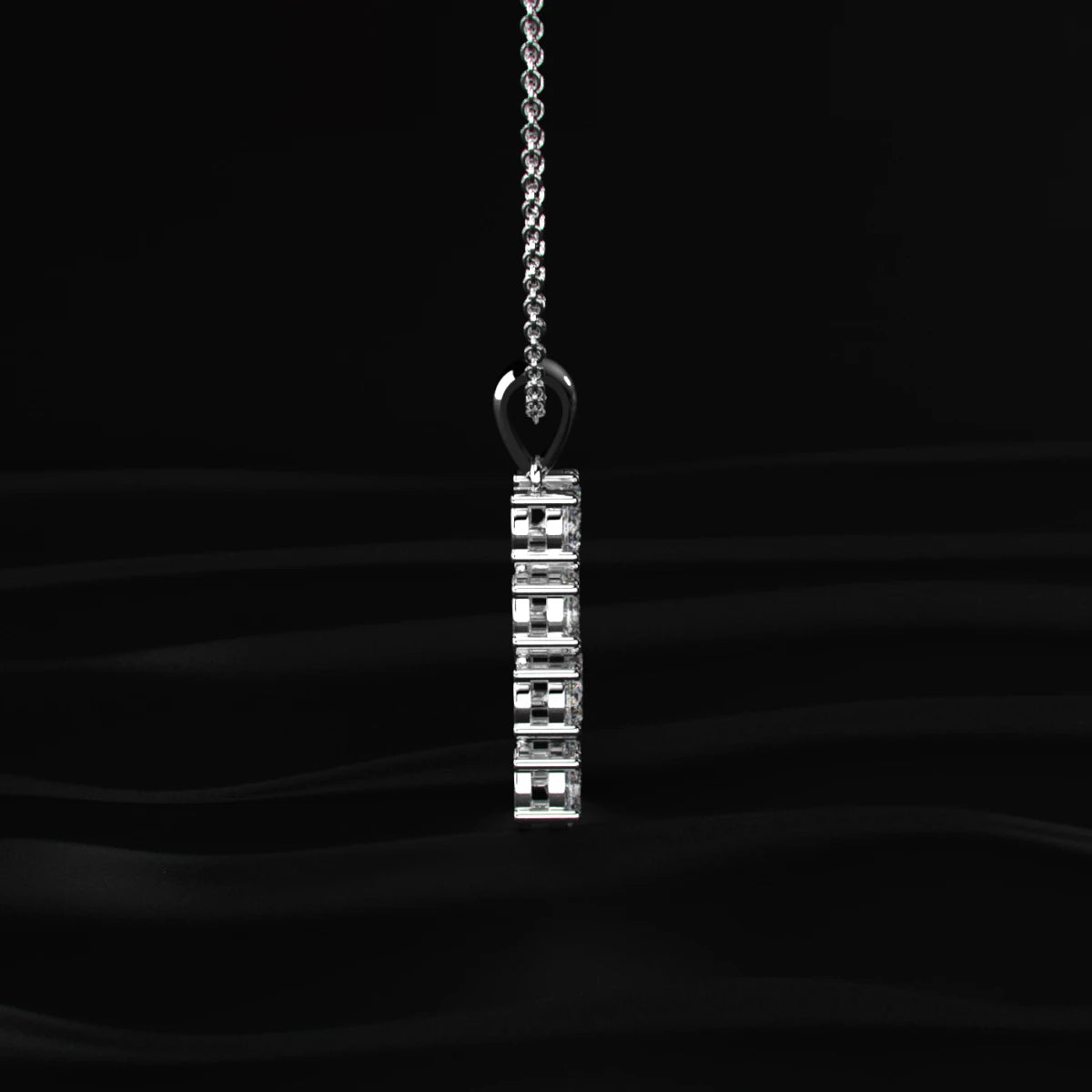 H Alphabet Diamond Pendant | Earthly Jewels
