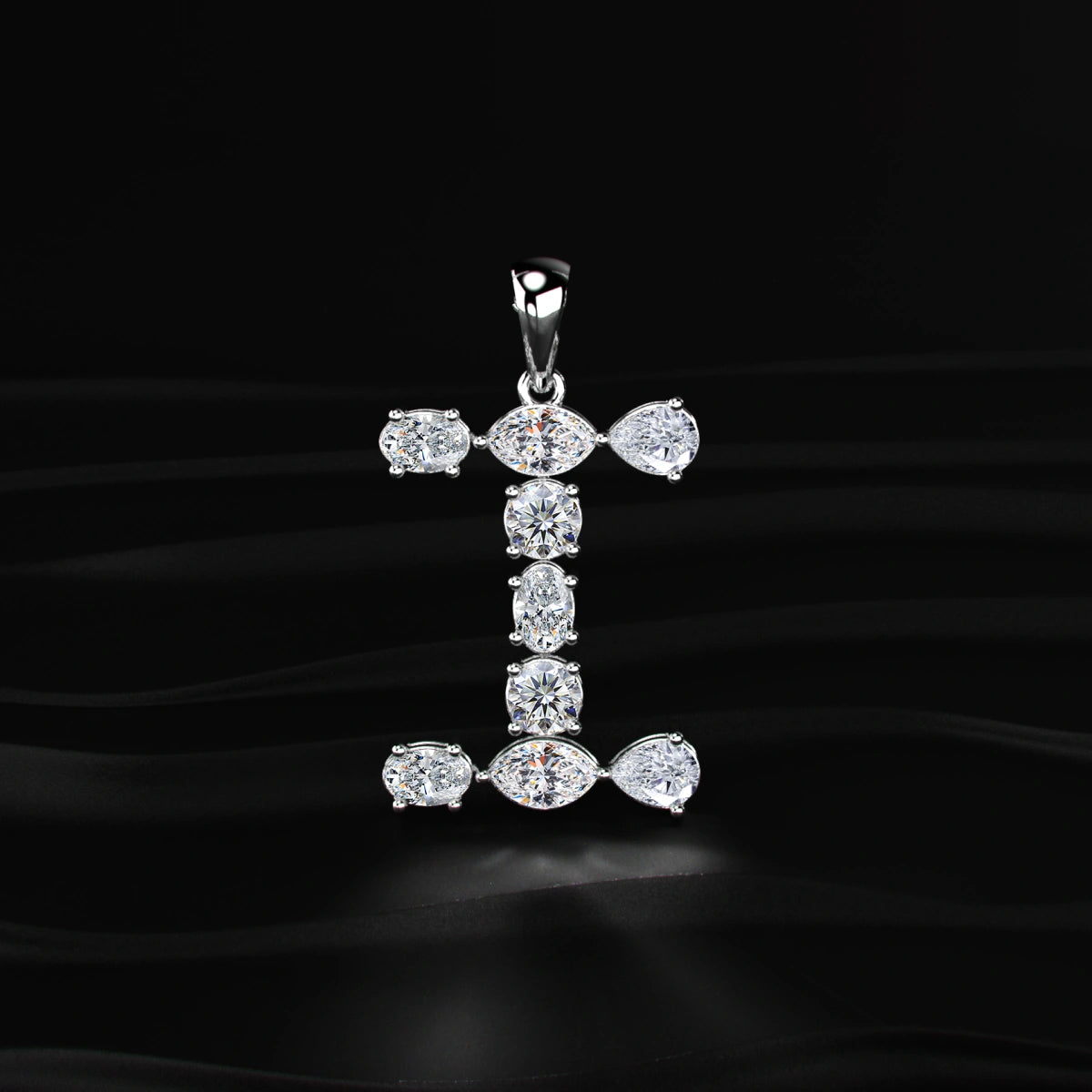 I Alphabet Diamond Pendant | Earthly Jewels