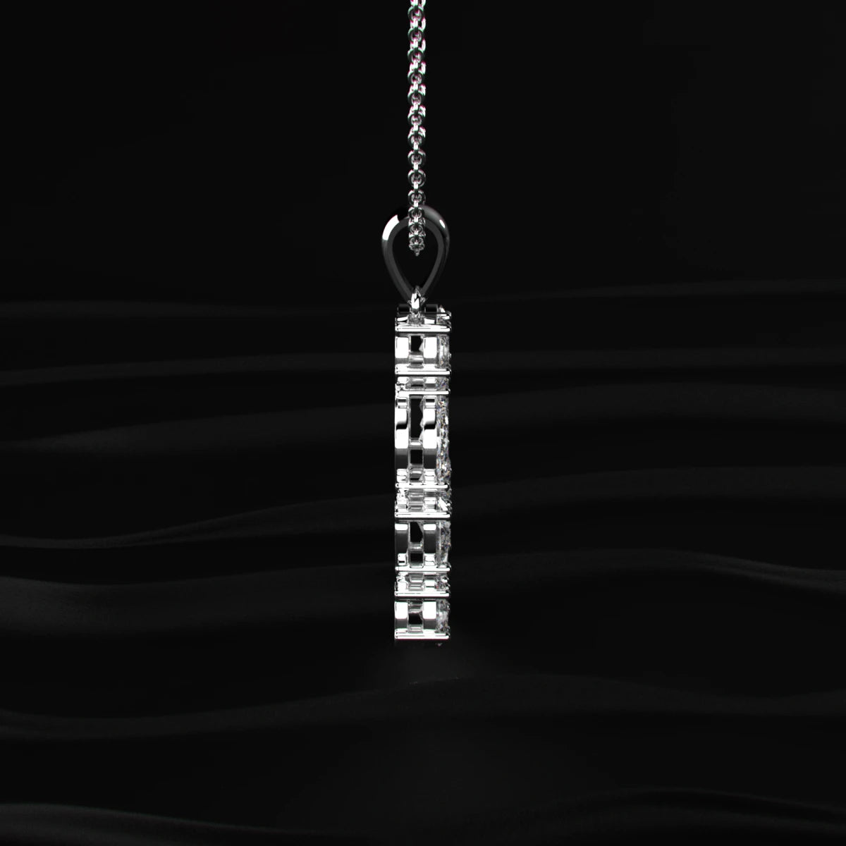 N Alphabet Diamond Pendant | Earthly Jewels
