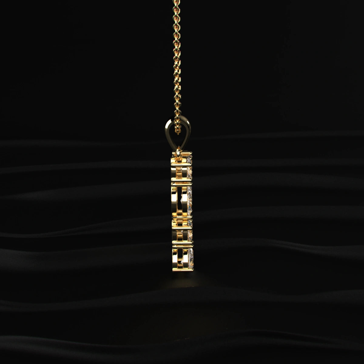 V Alphabet Diamond Pendant | Earthly Jewels