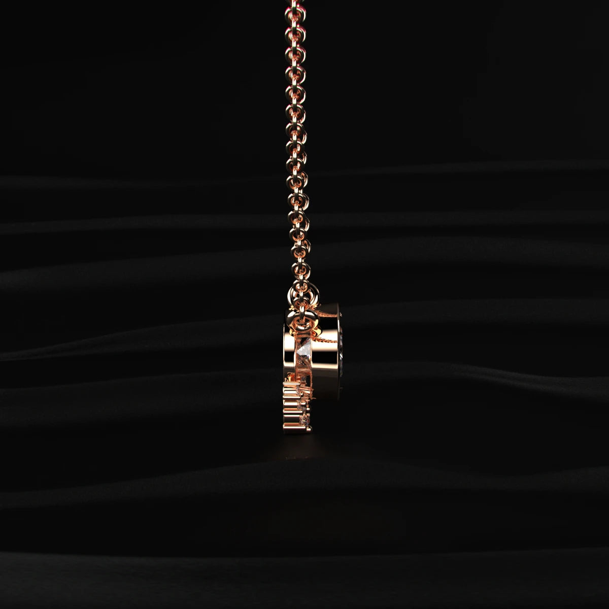 Oval Diamond Necklace