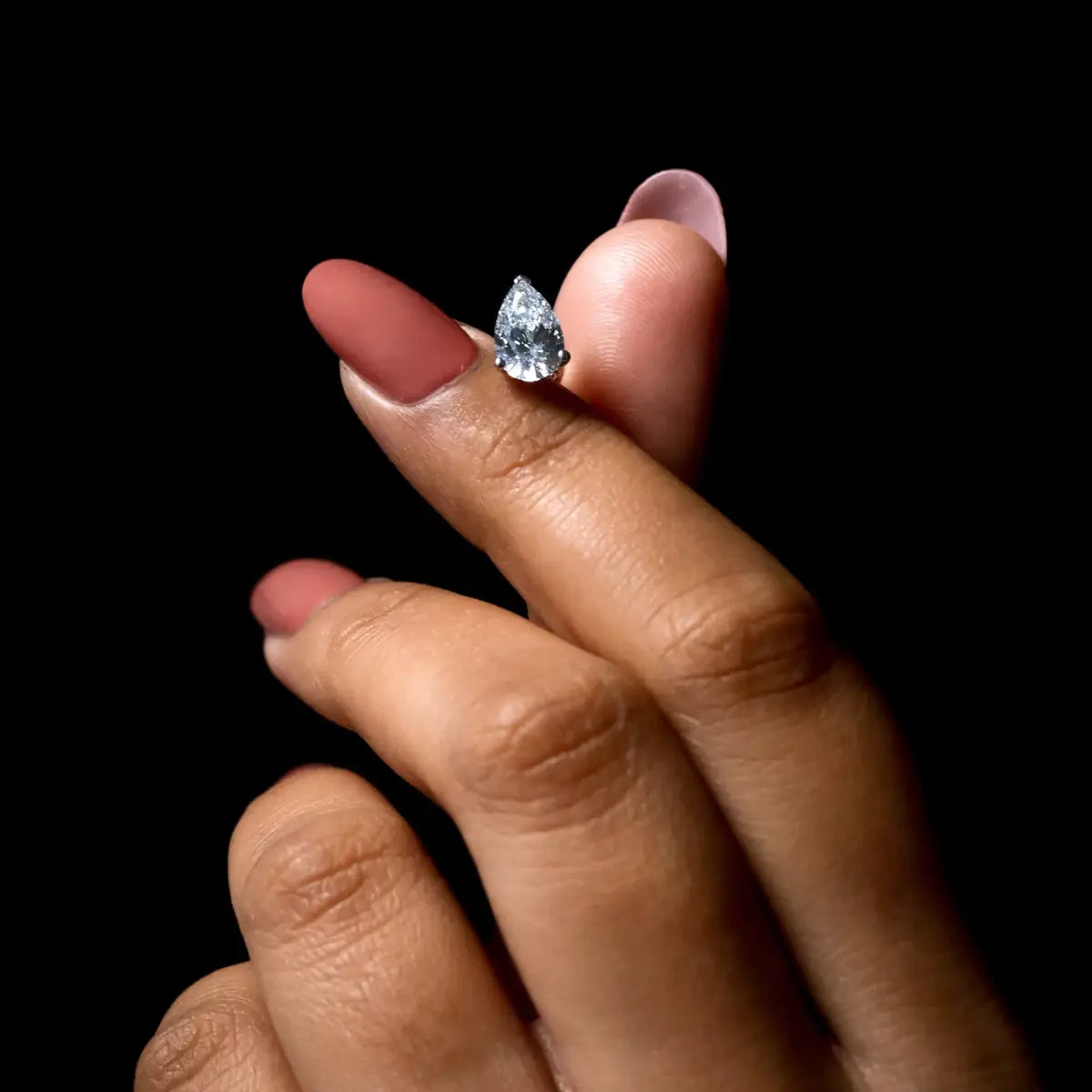2 Carat Pear Shaped Diamond Earrings | Earthly Jewels