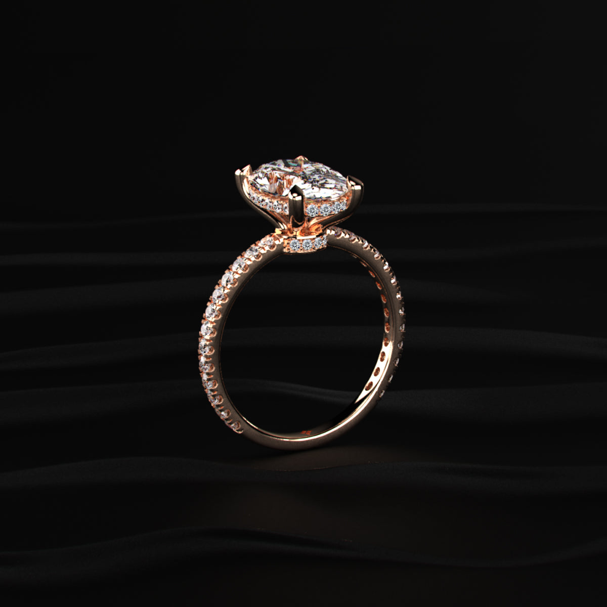 3Ct Oval Diamond Ring | Earthly Jewels