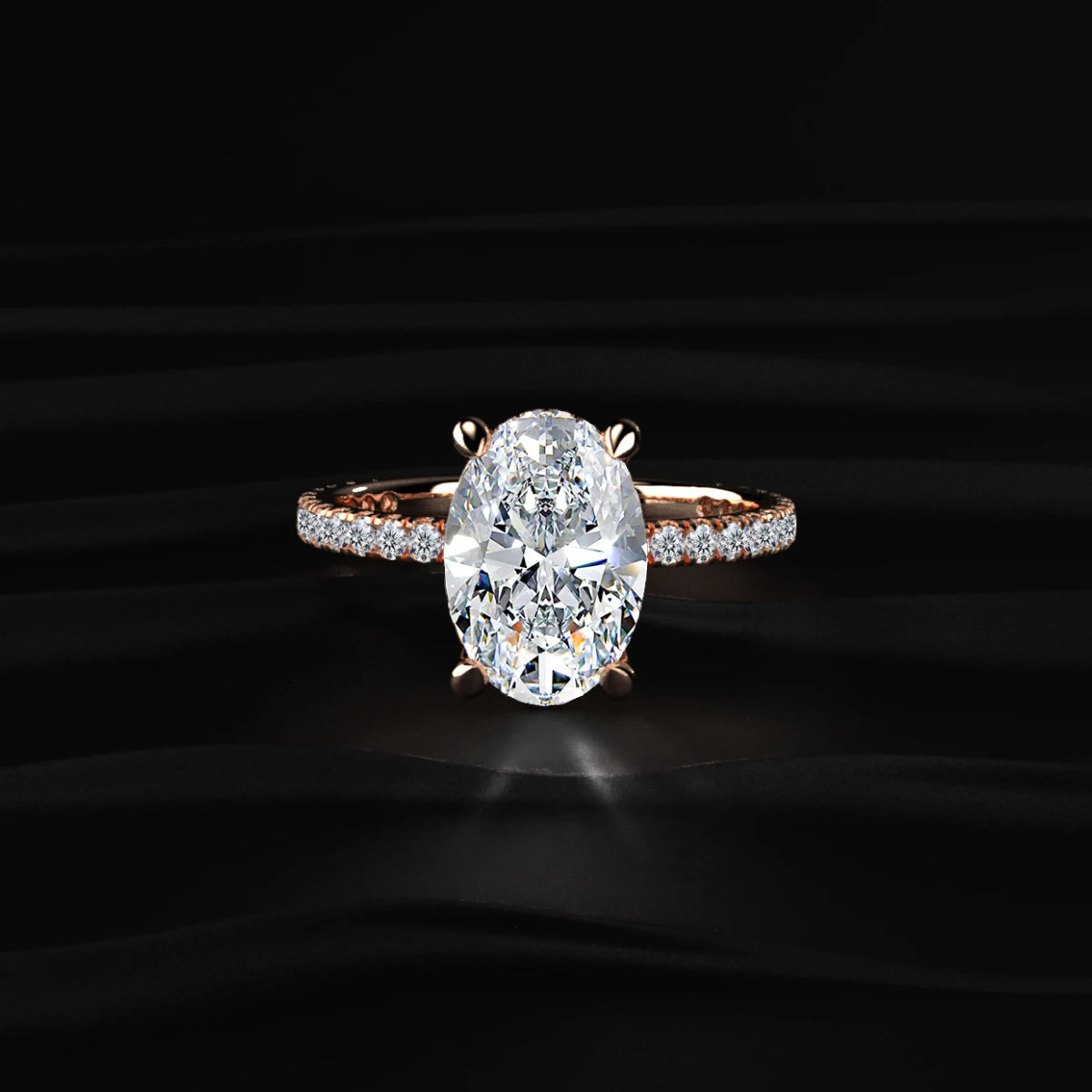 3Ct Oval Diamond Ring | Earthly Jewels #diamond-shape_oval