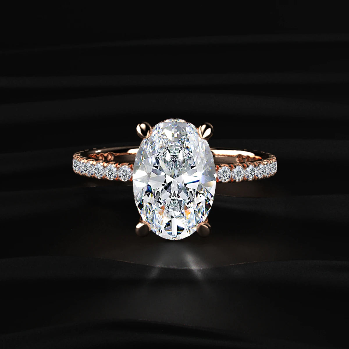 3Ct Oval Diamond Ring | Earthly Jewels #diamond-shape_oval